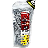 fischer Taco SX 6x30-(Bolsa de 200 40 Ud. Gratis)- 519332- Gris